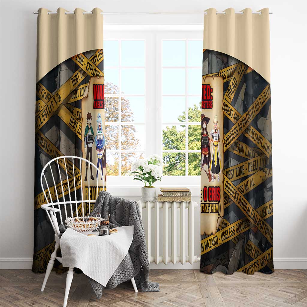 Axel’s Disasters Case File Window Curtain Comic Poster Parody Style