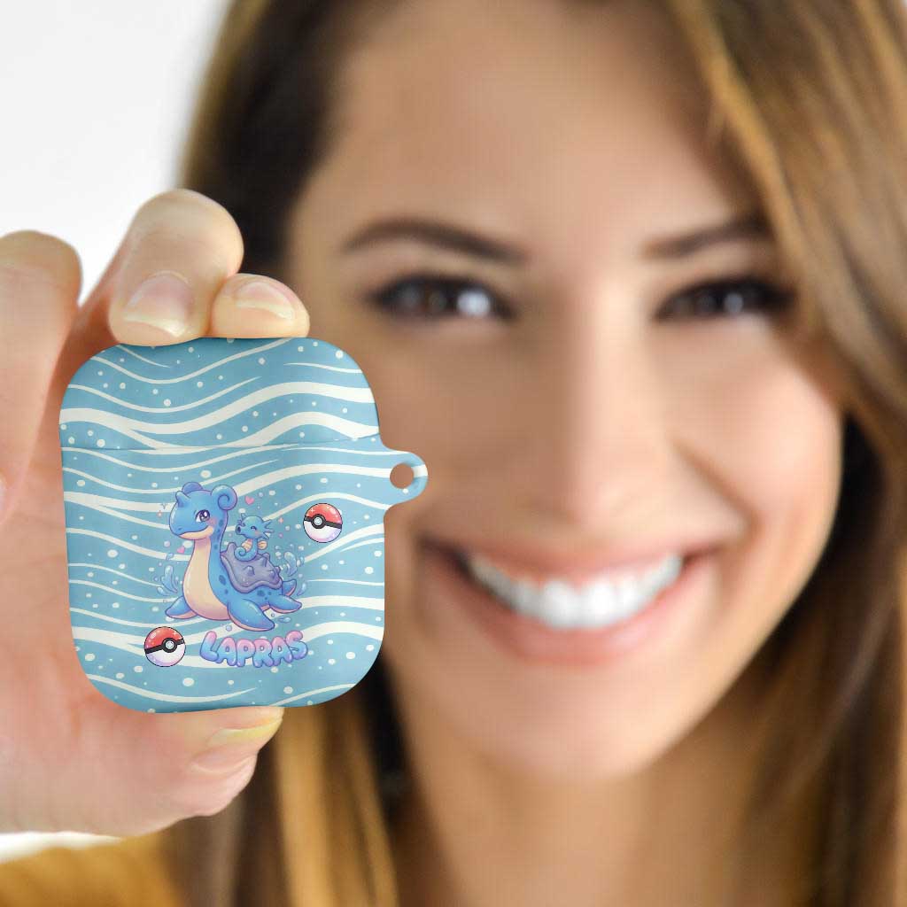 Lapras AirPods Case Pastel Ocean Waves Kawaii Art