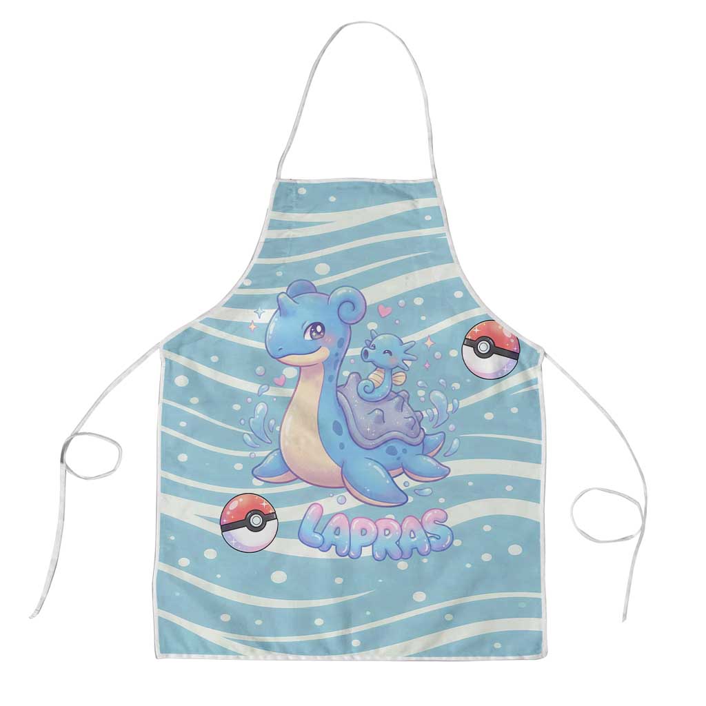 Lapras Apron Pastel Ocean Waves Kawaii Art