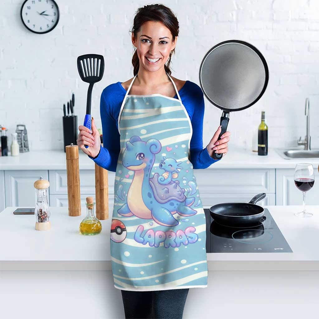 Lapras Apron Pastel Ocean Waves Kawaii Art