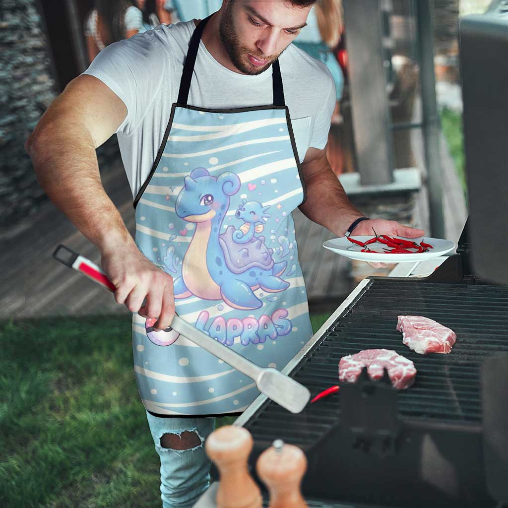 Lapras Apron Pastel Ocean Waves Kawaii Art