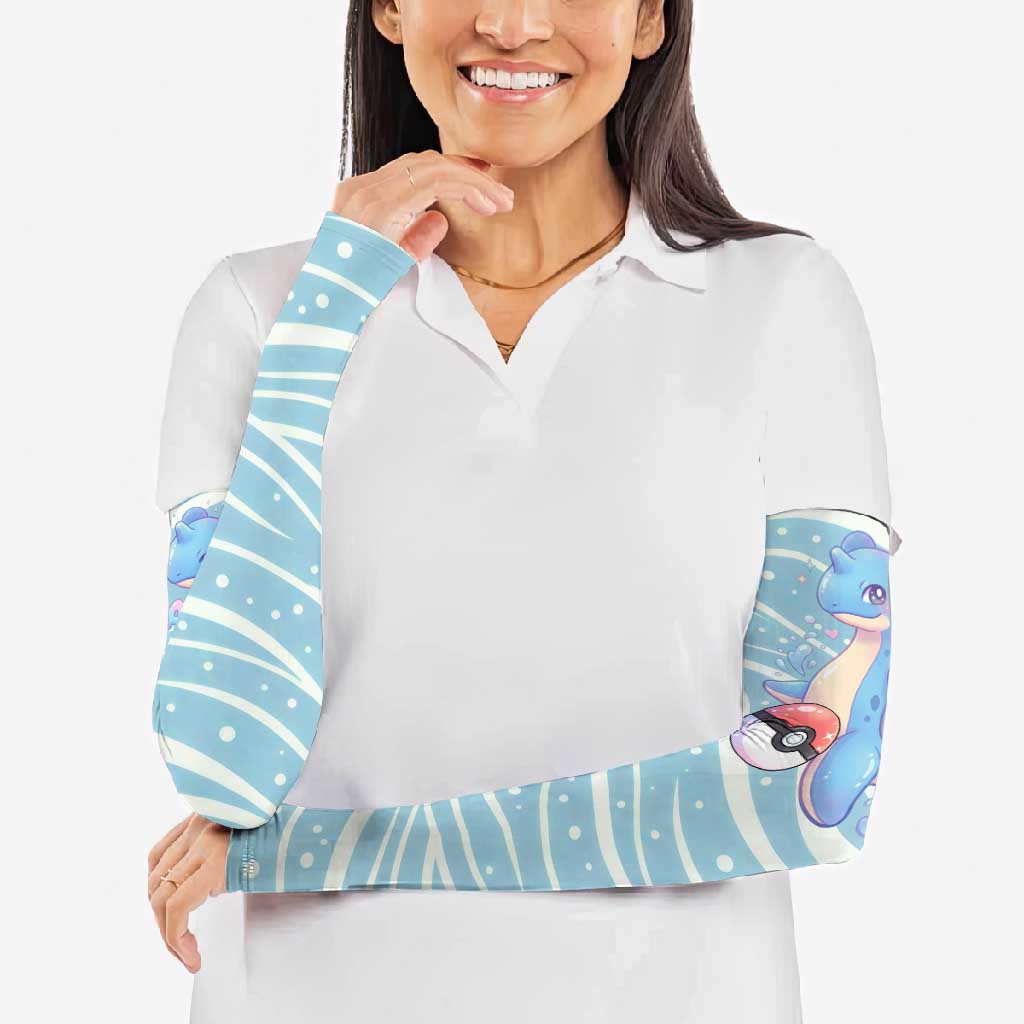 Lapras Arm Sleeves Pastel Ocean Waves Kawaii Art