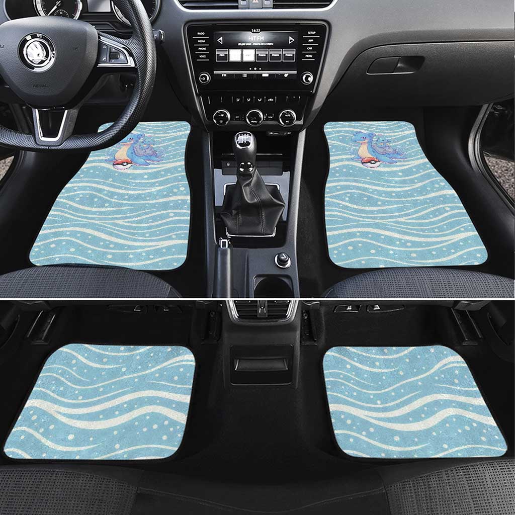 Lapras Car Mats Pastel Ocean Waves Kawaii Art