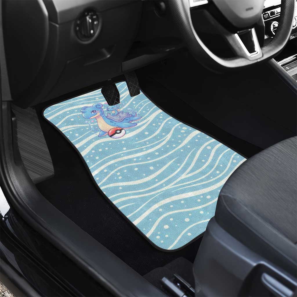 Lapras Car Mats Pastel Ocean Waves Kawaii Art