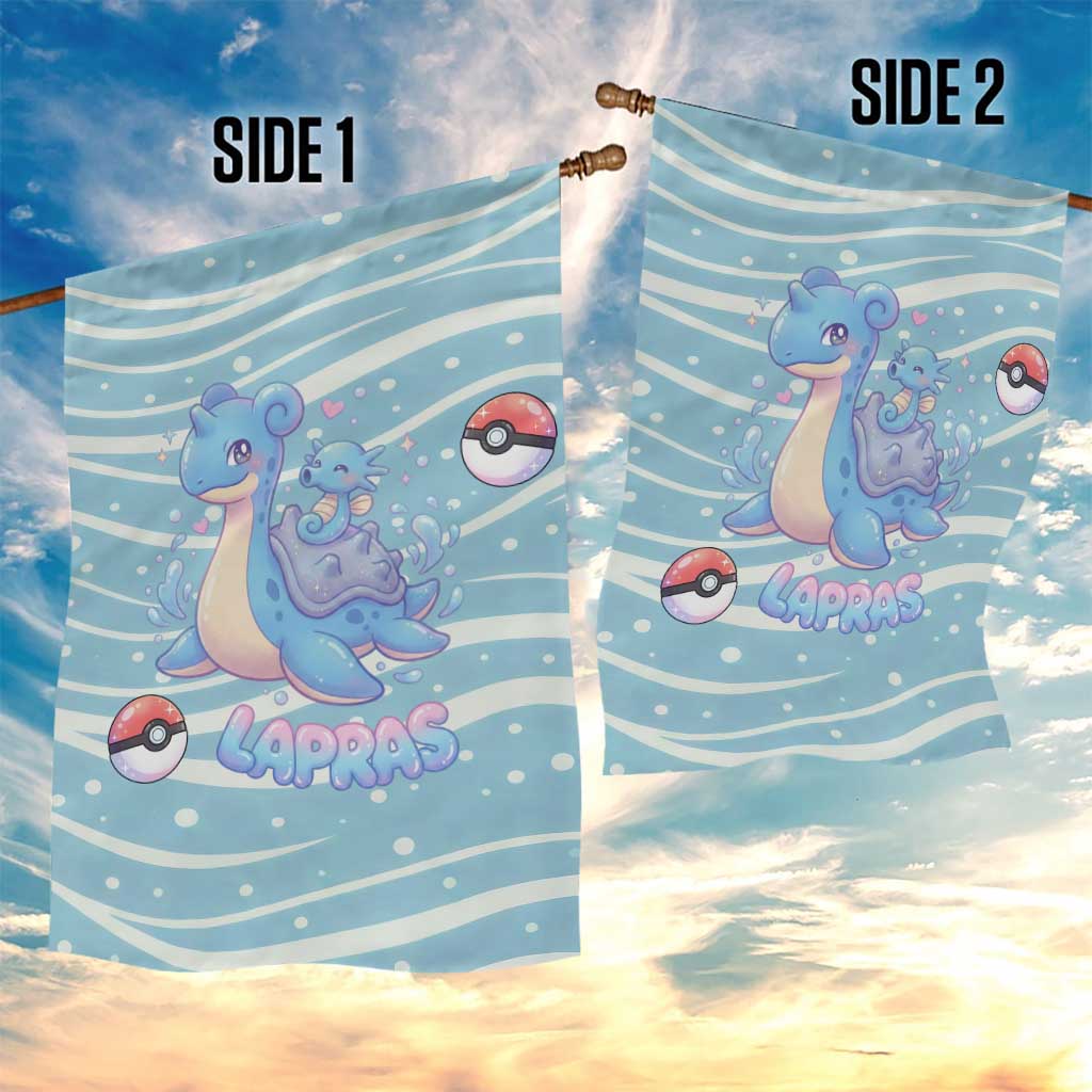 Lapras Garden Flag Pastel Ocean Waves Kawaii Art