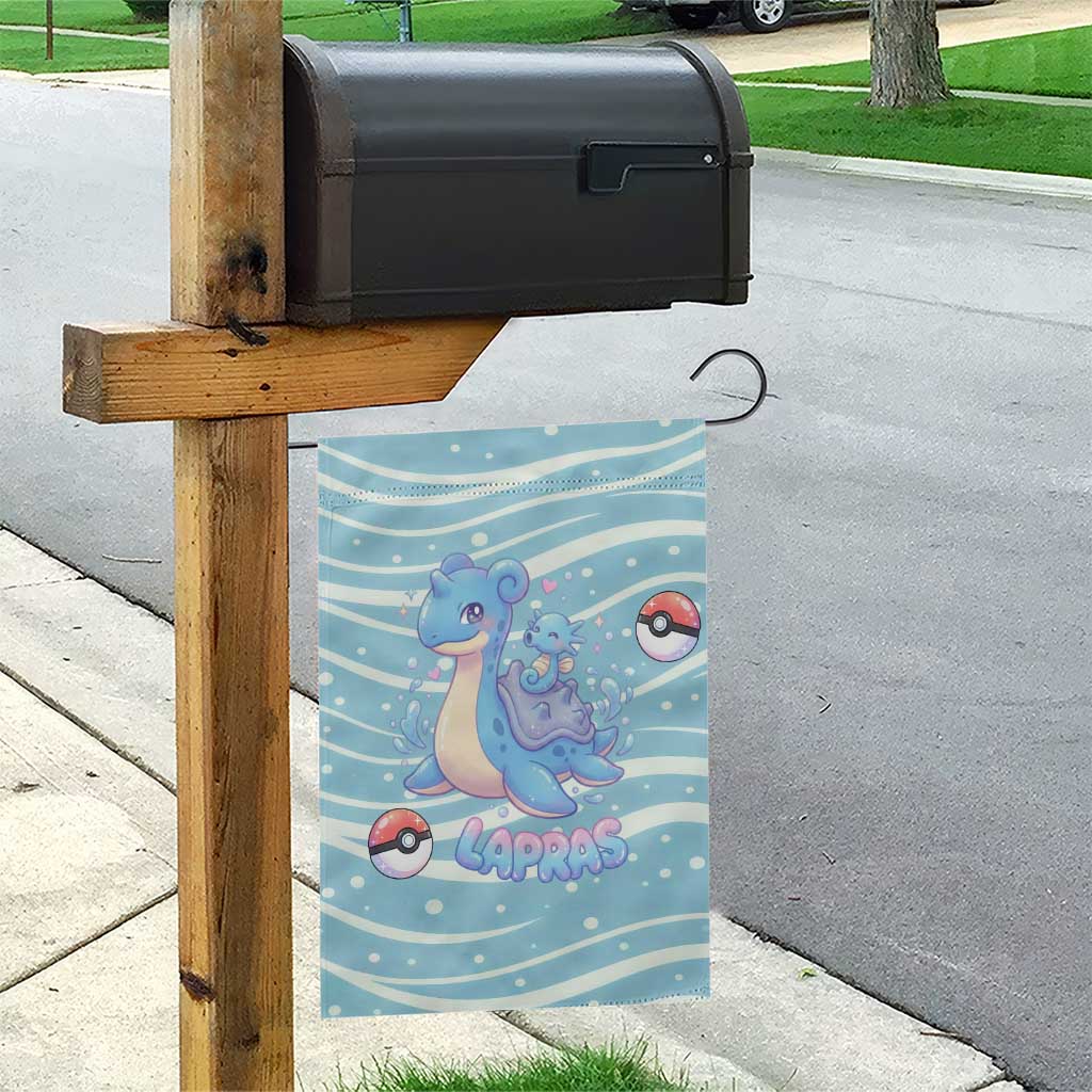 Lapras Garden Flag Pastel Ocean Waves Kawaii Art