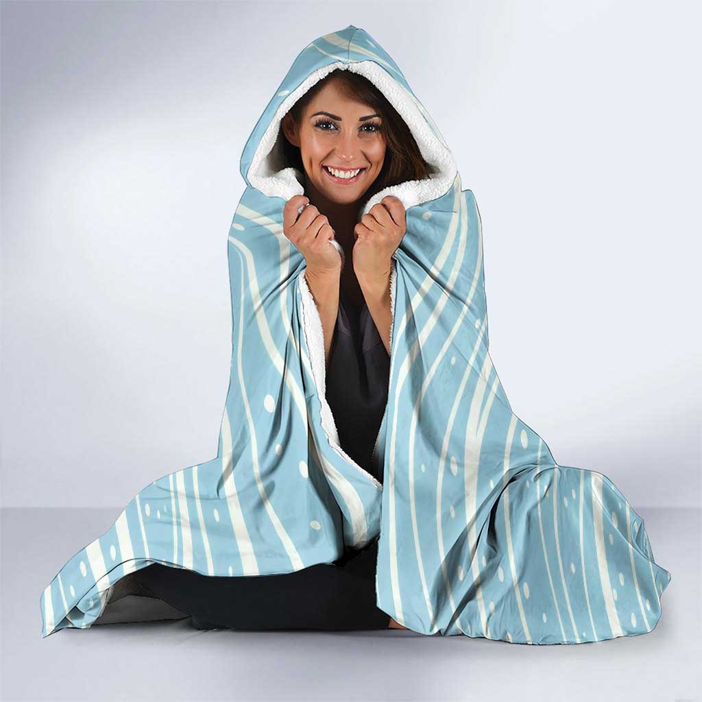 Lapras Hooded Blanket Pastel Ocean Waves Kawaii Art