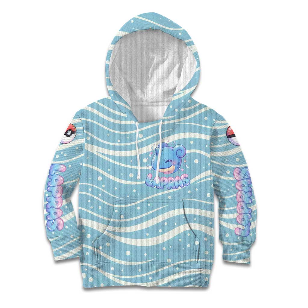 Lapras Kid Hoodie Pastel Ocean Waves Kawaii Art