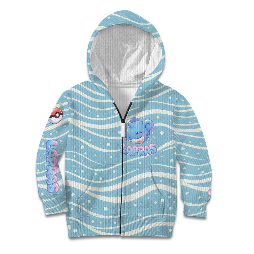 Lapras Kid Hoodie Pastel Ocean Waves Kawaii Art