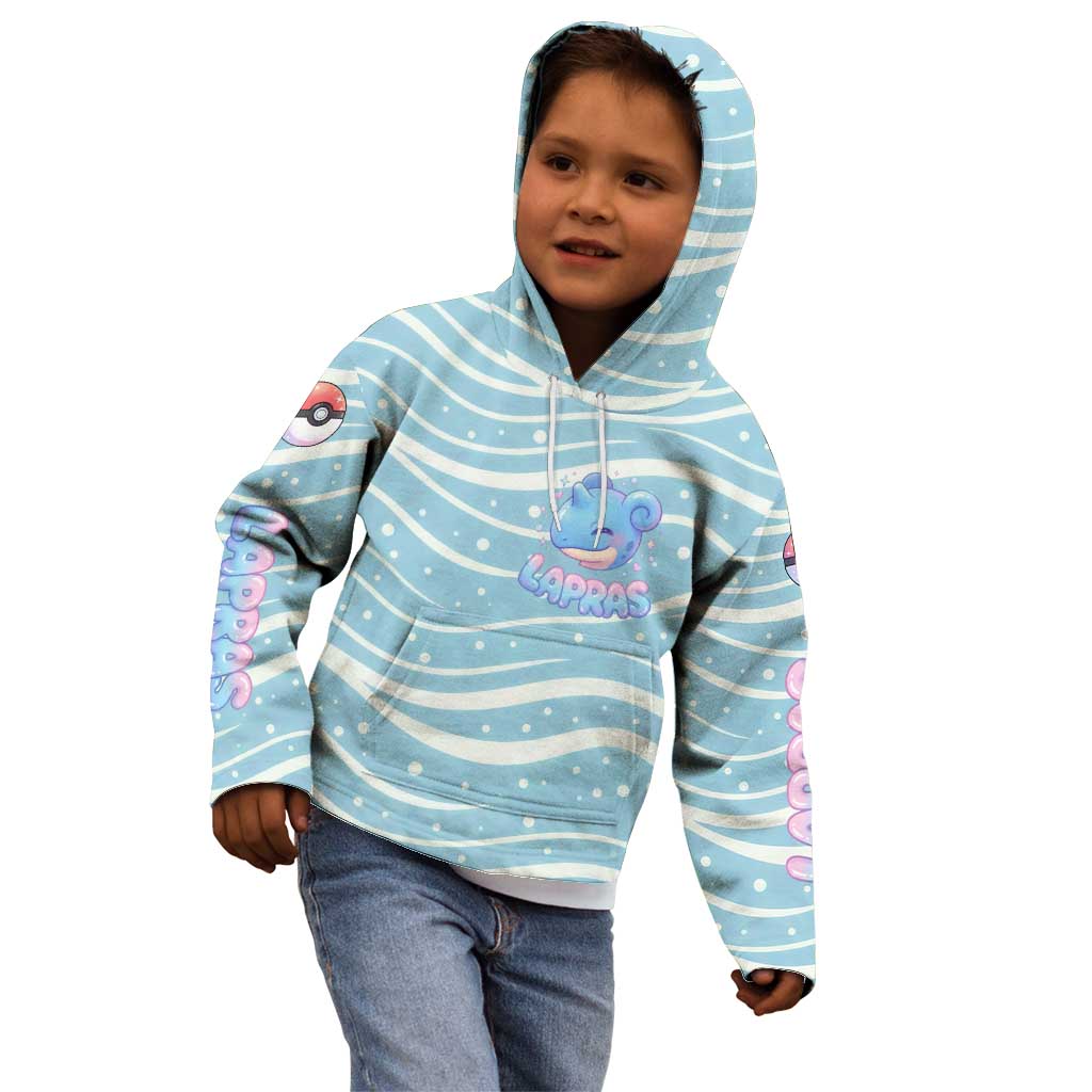 Lapras Kid Hoodie Pastel Ocean Waves Kawaii Art