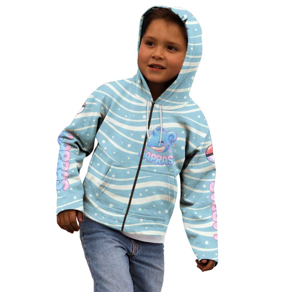 Lapras Kid Hoodie Pastel Ocean Waves Kawaii Art
