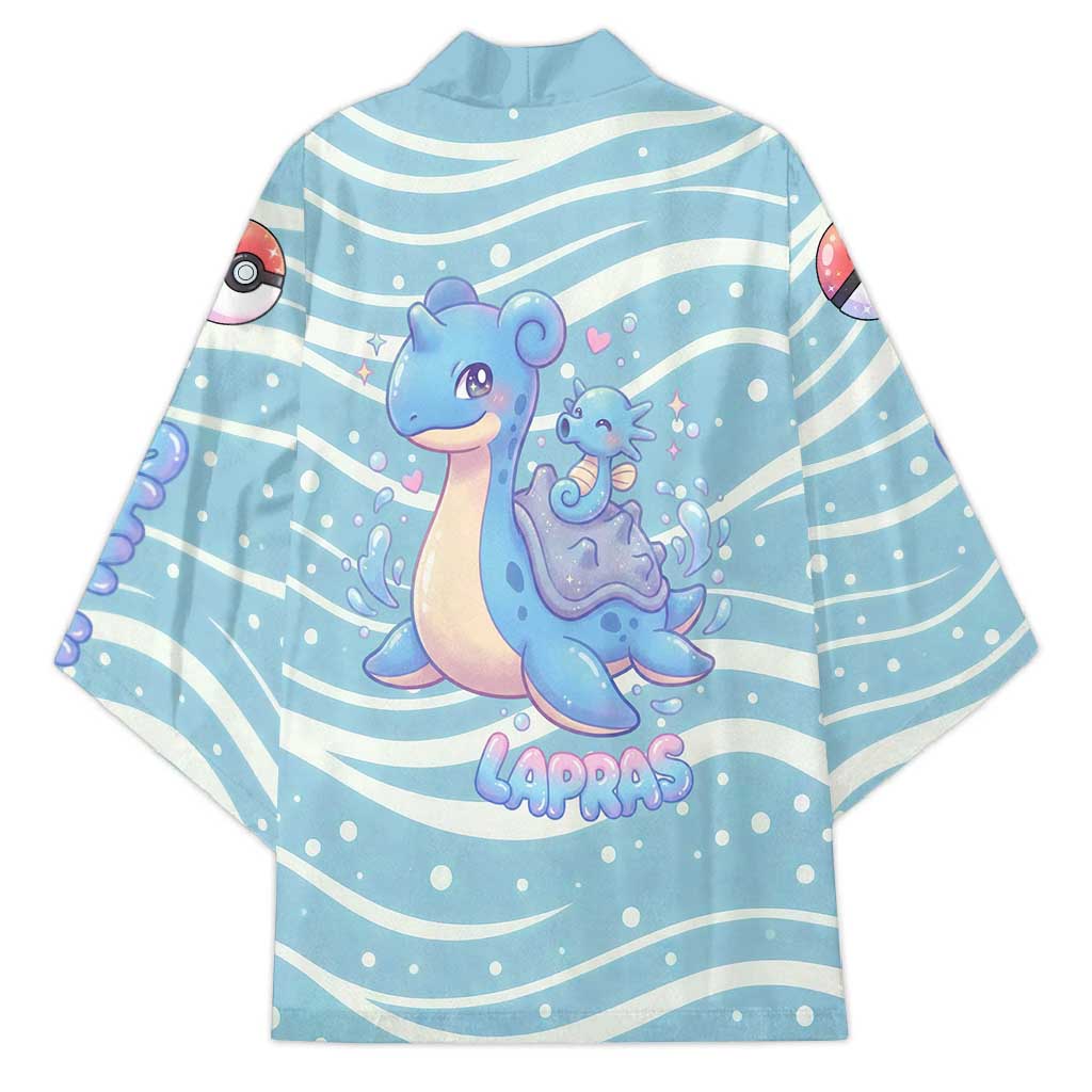 Lapras Kimono Pastel Ocean Waves Kawaii Art