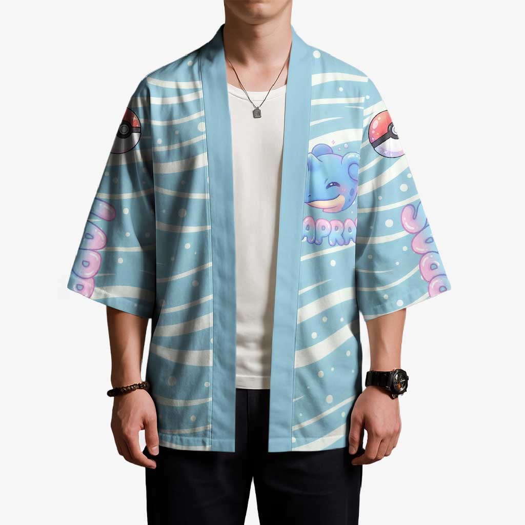Lapras Kimono Pastel Ocean Waves Kawaii Art