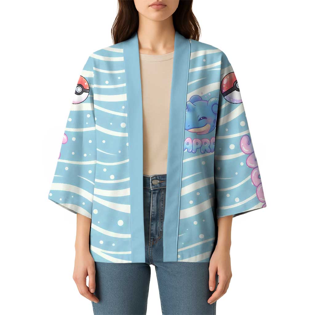 Lapras Kimono Pastel Ocean Waves Kawaii Art