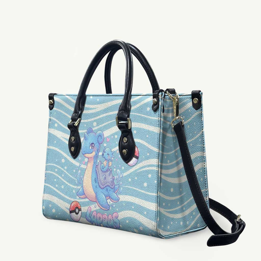 Lapras Leather Bag Pastel Ocean Waves Kawaii Art
