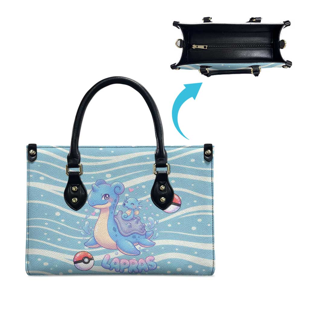 Lapras Leather Bag Pastel Ocean Waves Kawaii Art