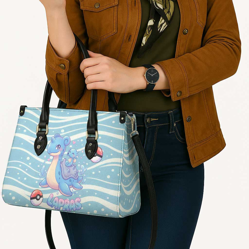 Lapras Leather Bag Pastel Ocean Waves Kawaii Art