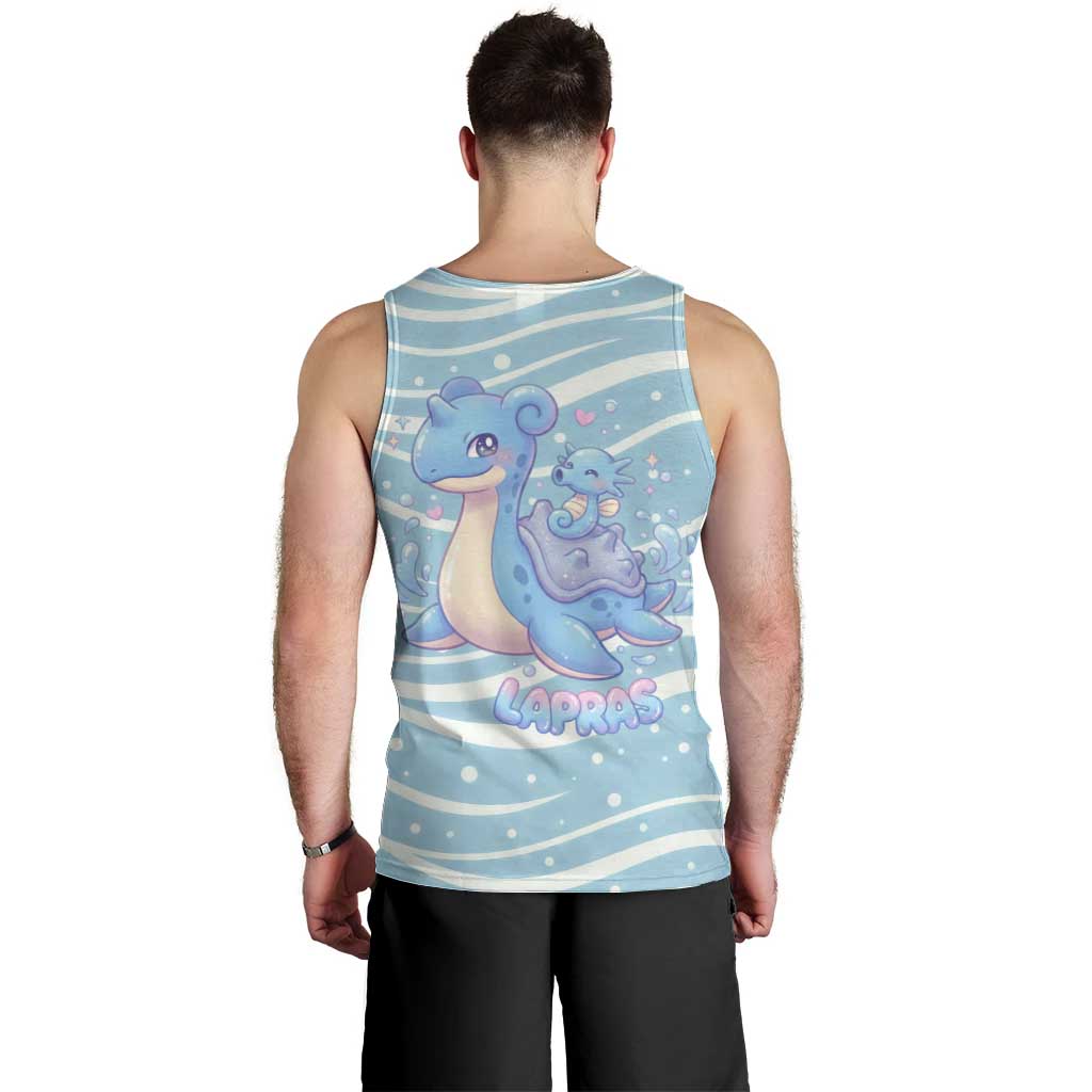 Lapras Men Tank Top Pastel Ocean Waves Kawaii Art