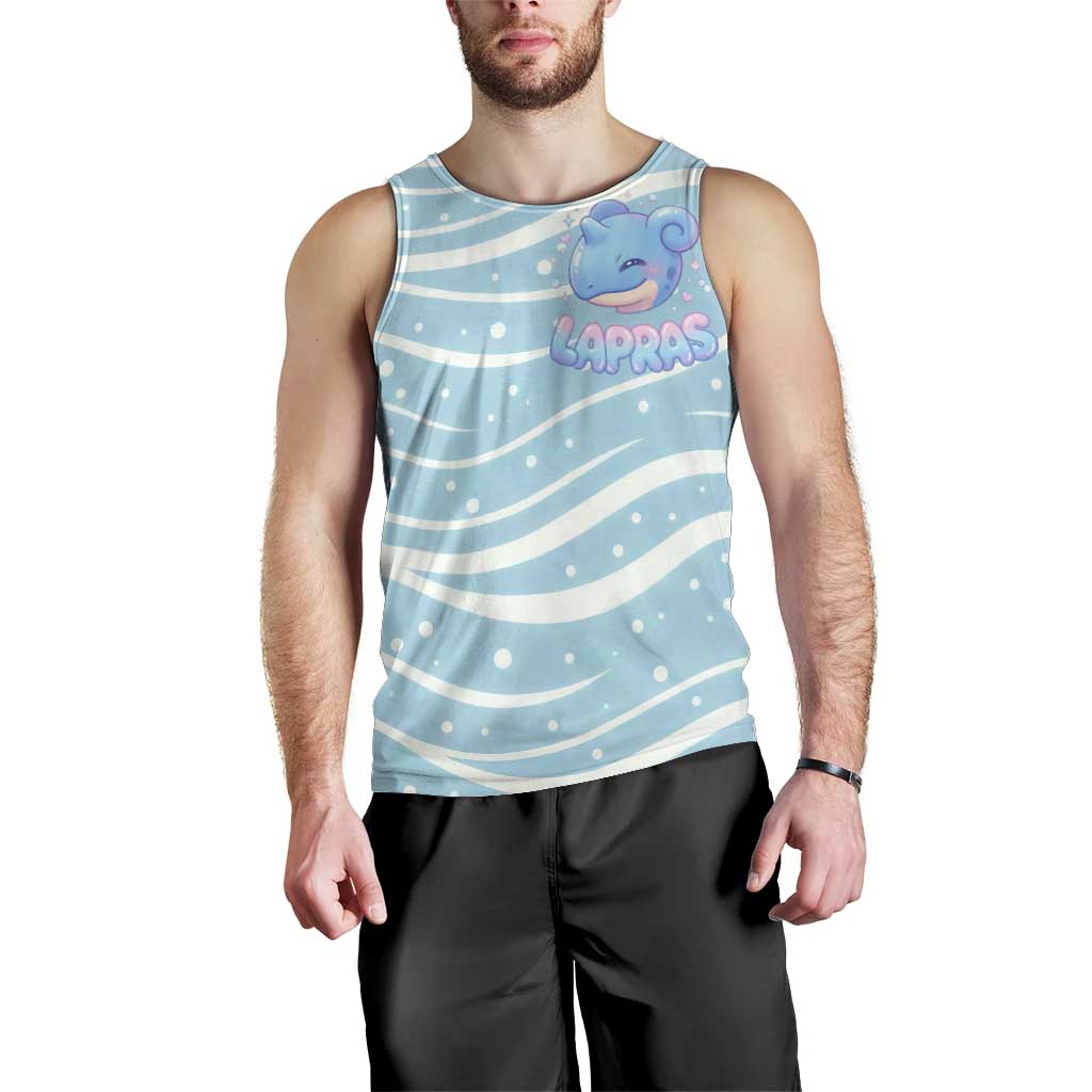 Lapras Men Tank Top Pastel Ocean Waves Kawaii Art