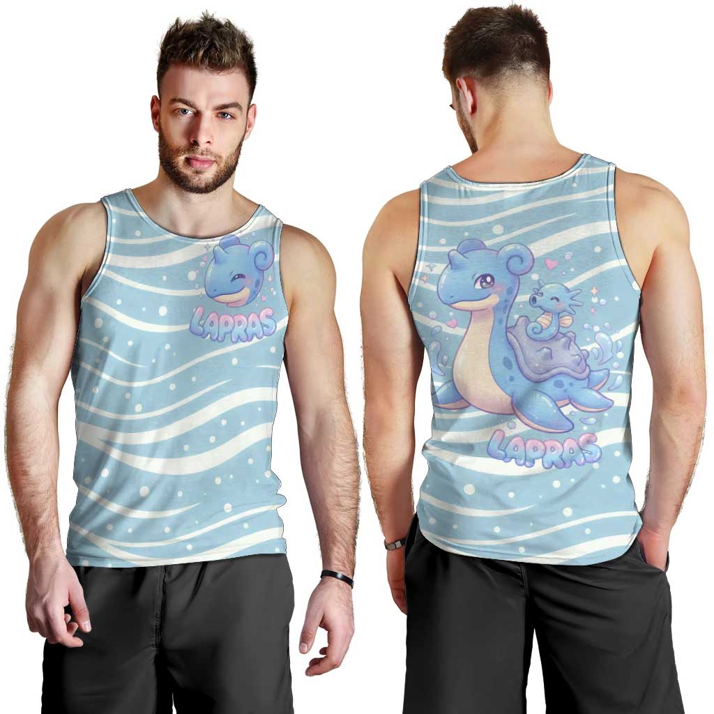 Lapras Men Tank Top Pastel Ocean Waves Kawaii Art