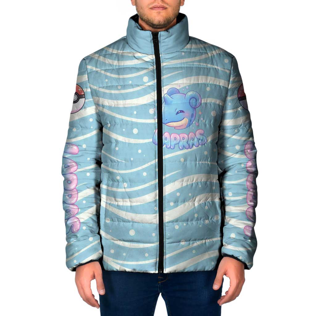 Lapras Padded Jacket Pastel Ocean Waves Kawaii Art