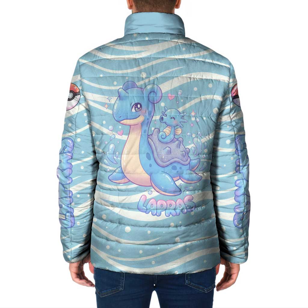 Lapras Padded Jacket Pastel Ocean Waves Kawaii Art