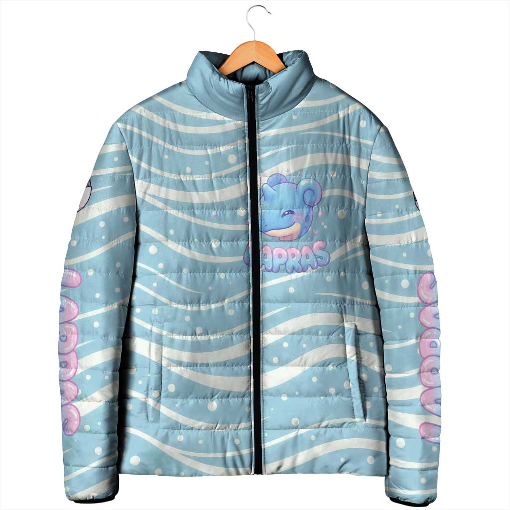 Lapras Padded Jacket Pastel Ocean Waves Kawaii Art