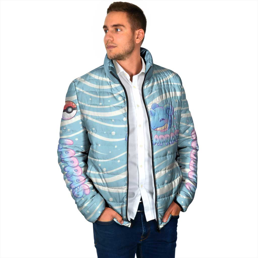 Lapras Padded Jacket Pastel Ocean Waves Kawaii Art