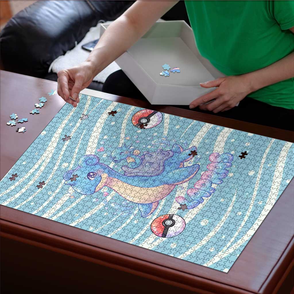 Lapras Puzzle Pastel Ocean Waves Kawaii Art
