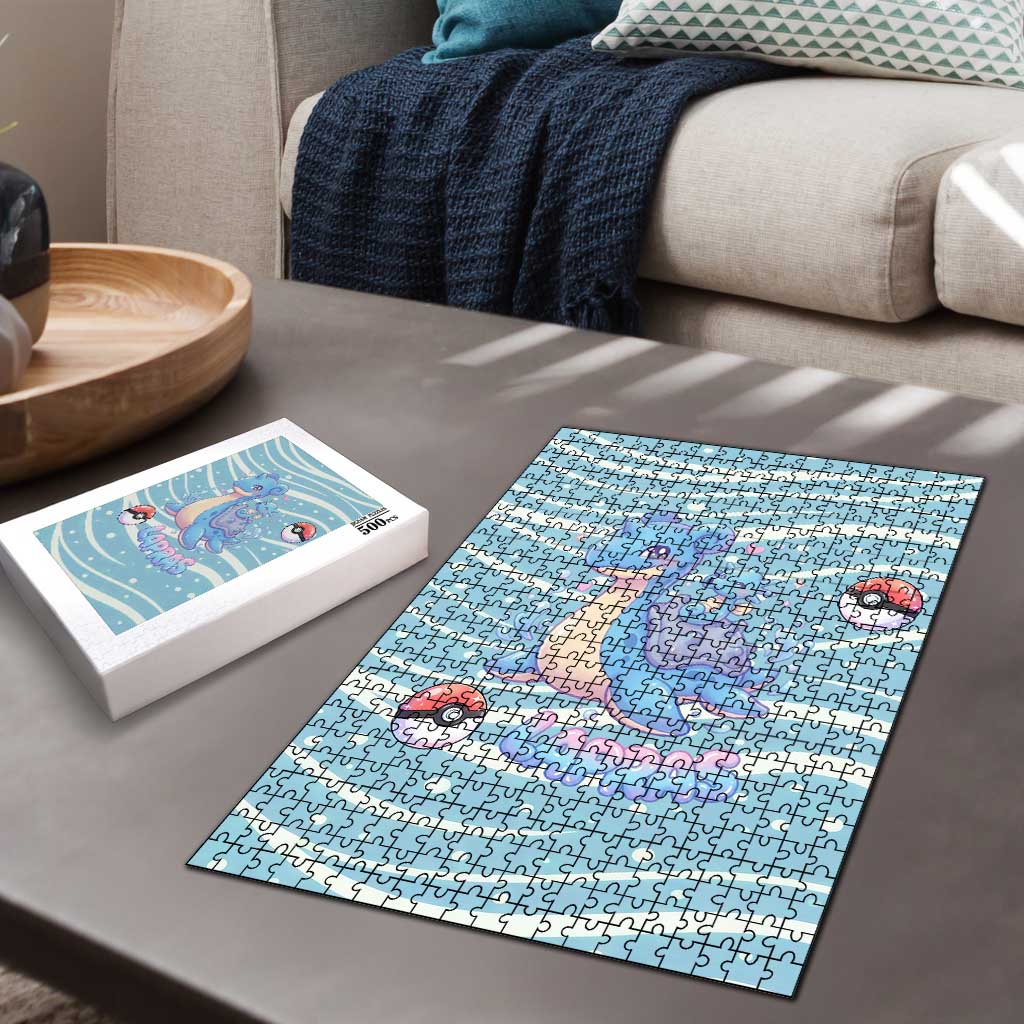 Lapras Puzzle Pastel Ocean Waves Kawaii Art