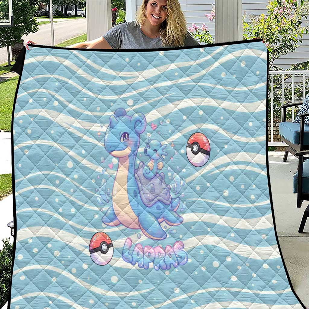 Lapras Quilt Pastel Ocean Waves Kawaii Art