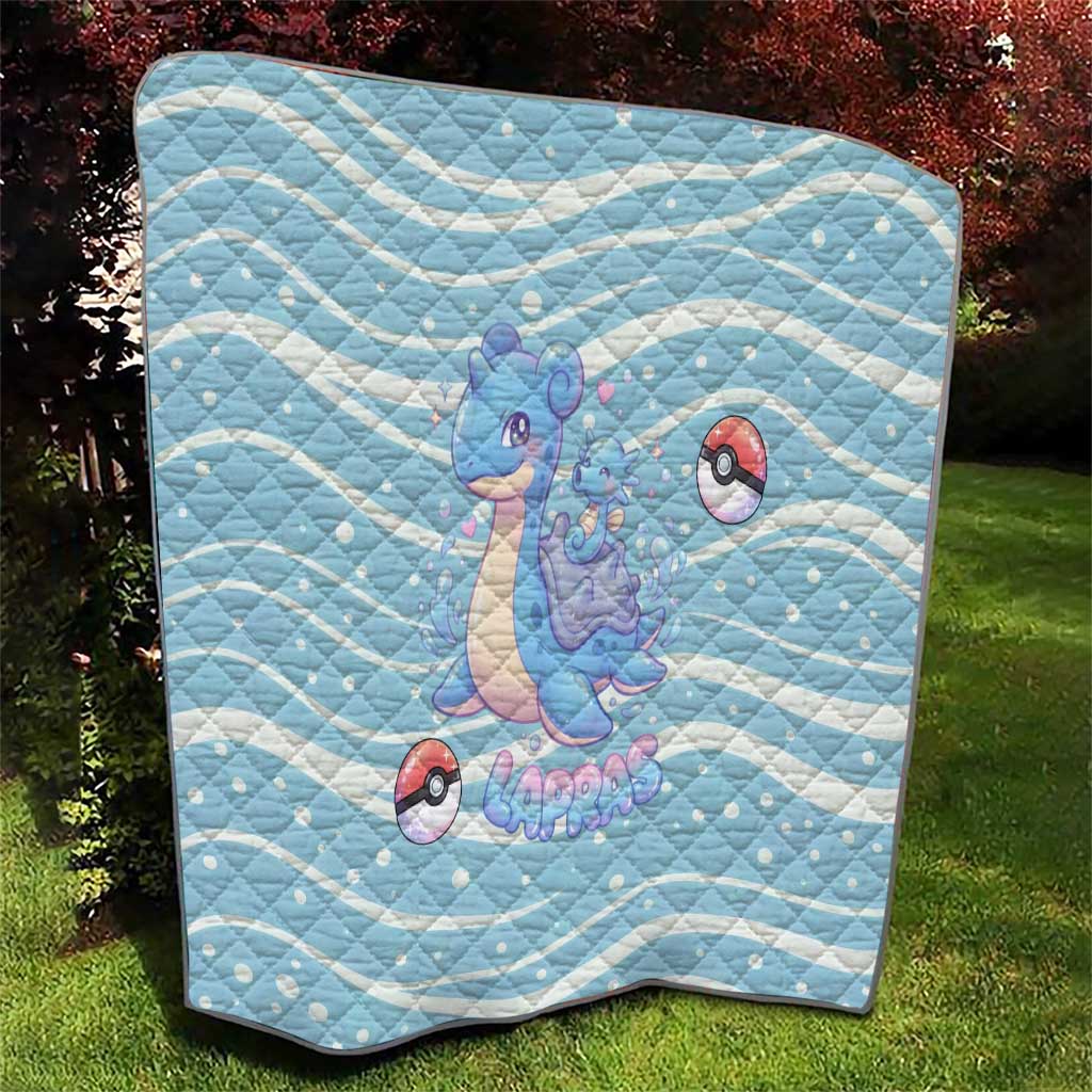 Lapras Quilt Pastel Ocean Waves Kawaii Art
