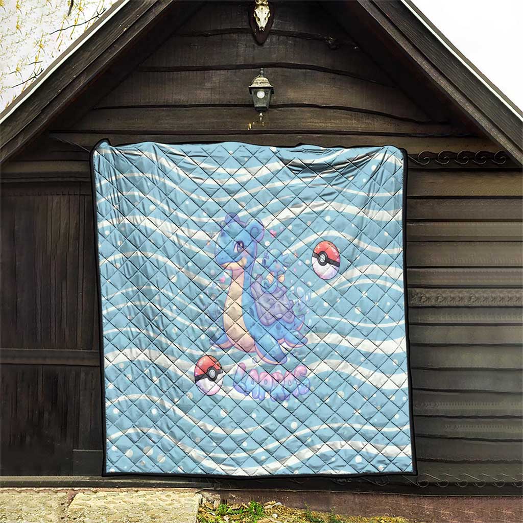 Lapras Quilt Pastel Ocean Waves Kawaii Art