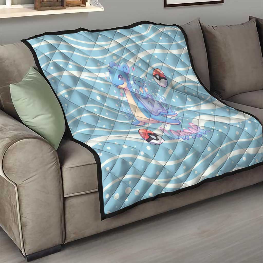 Lapras Quilt Pastel Ocean Waves Kawaii Art