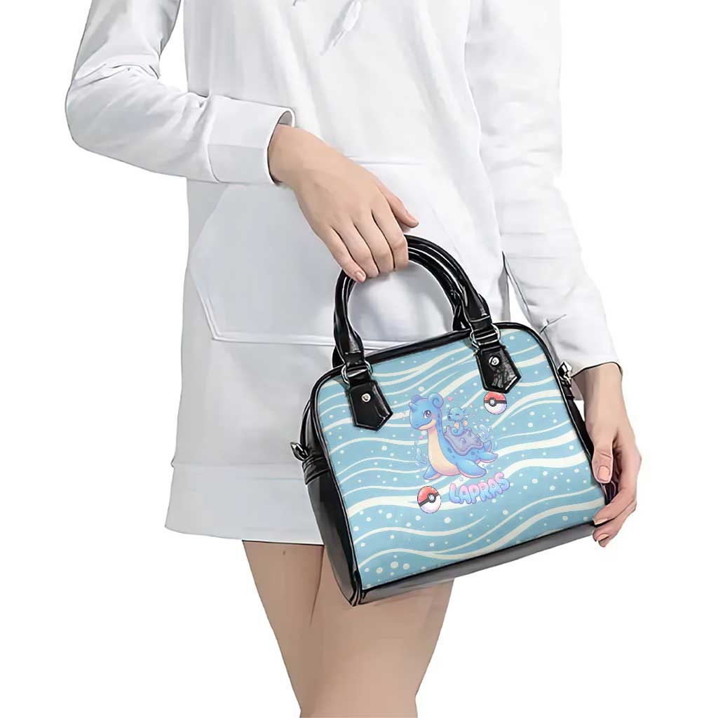 Lapras Shoulder Handbag Pastel Ocean Waves Kawaii Art