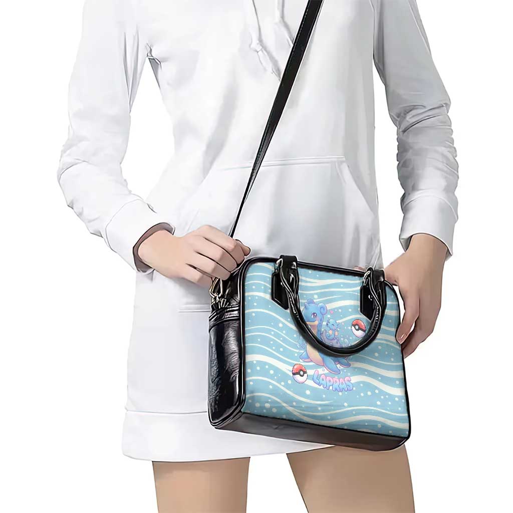 Lapras Shoulder Handbag Pastel Ocean Waves Kawaii Art