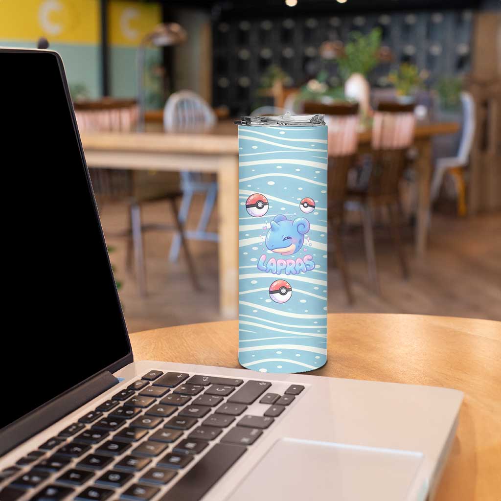 Lapras Skinny Tumbler Pastel Ocean Waves Kawaii Art