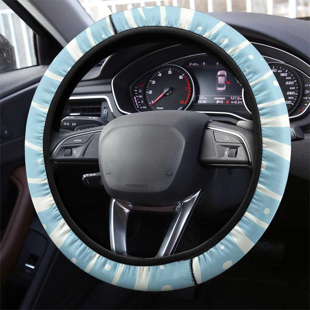 Lapras Steering Wheel Cover Pastel Ocean Waves Kawaii Art