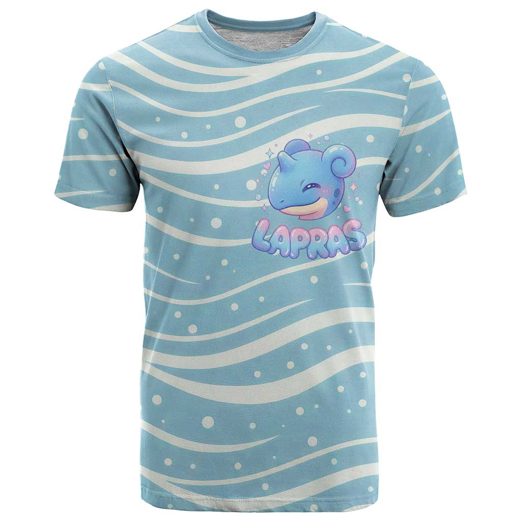 Lapras T Shirt Pastel Ocean Waves Kawaii Art