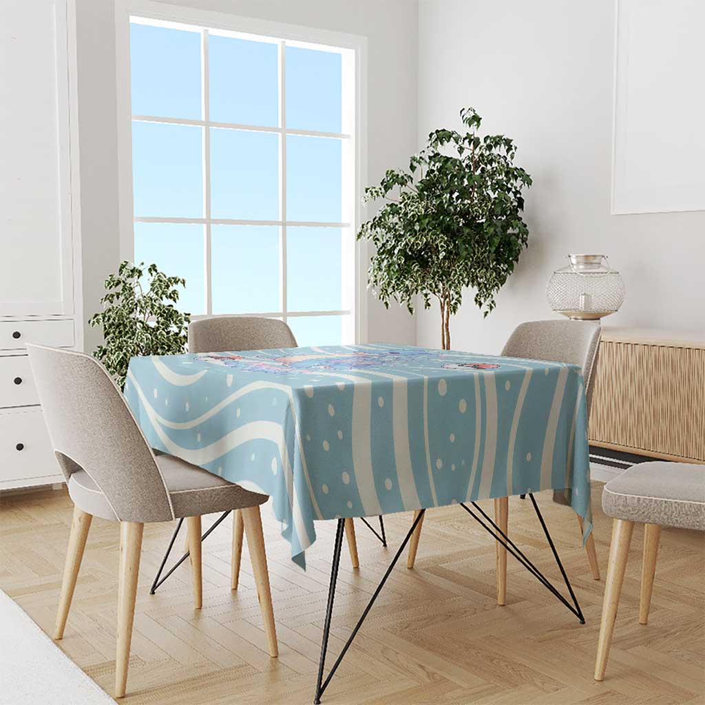 Lapras Tablecloth Pastel Ocean Waves Kawaii Art