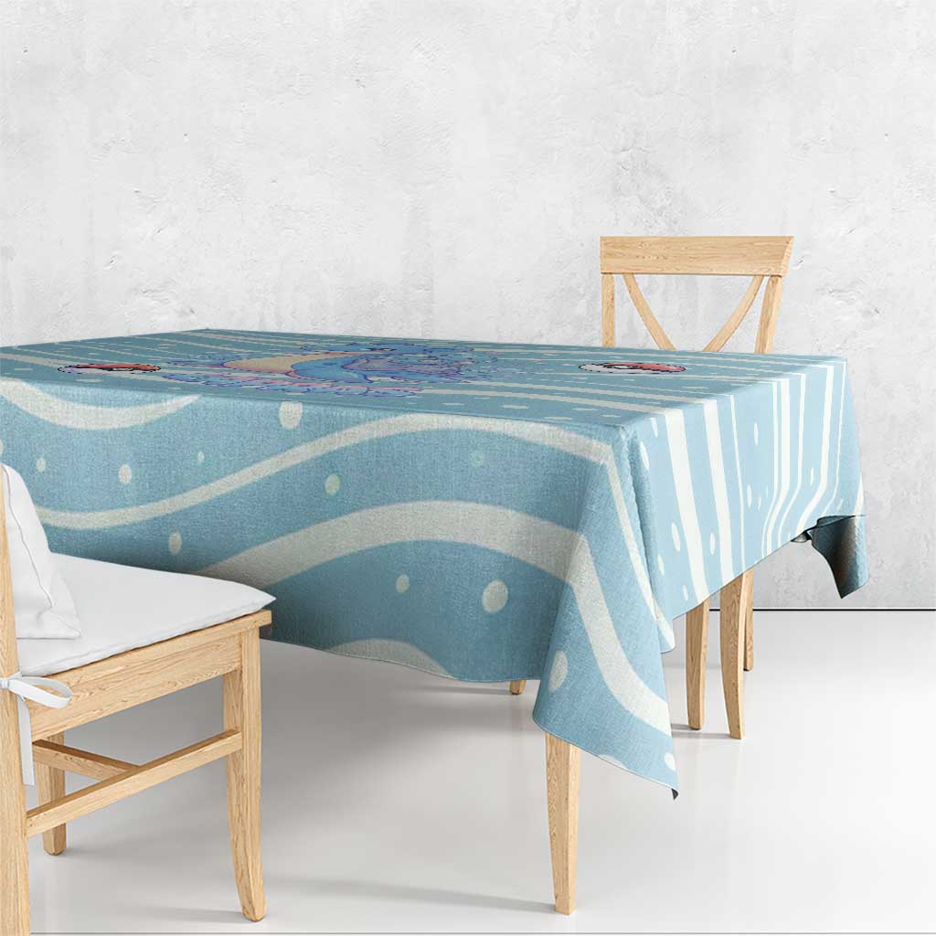 Lapras Tablecloth Pastel Ocean Waves Kawaii Art