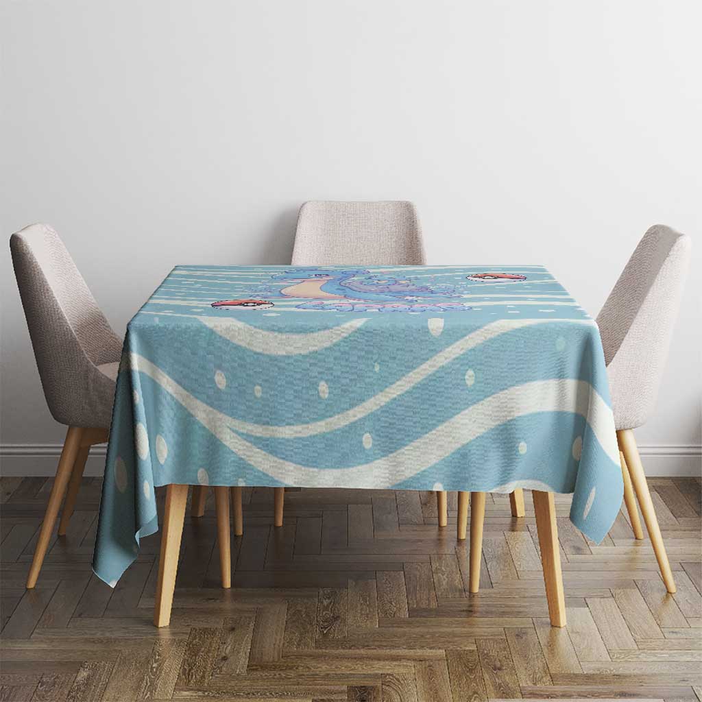 Lapras Tablecloth Pastel Ocean Waves Kawaii Art