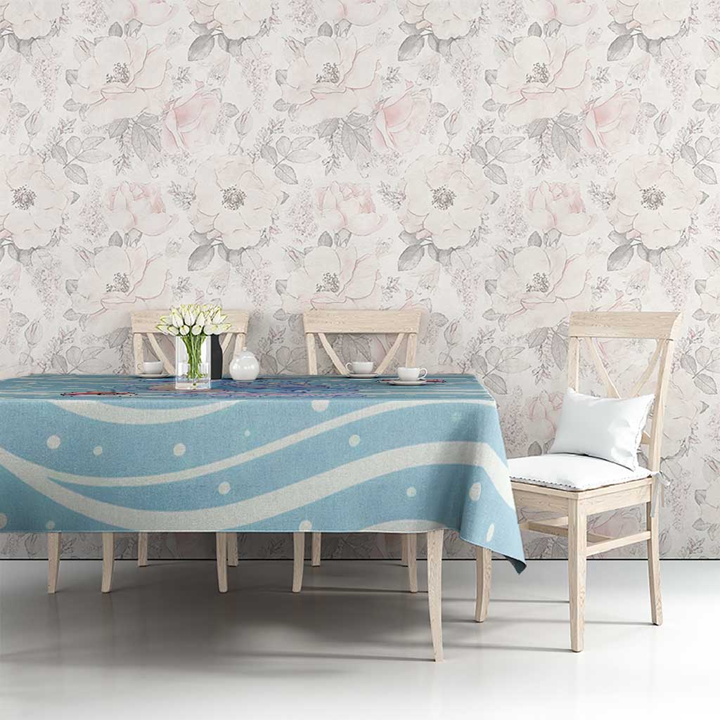 Lapras Tablecloth Pastel Ocean Waves Kawaii Art