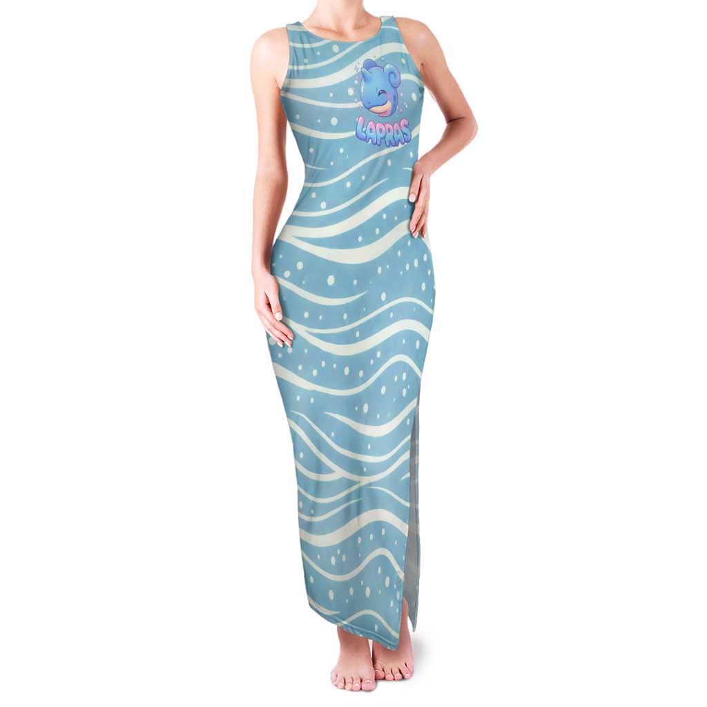 Lapras Tank Maxi Dress Pastel Ocean Waves Kawaii Art