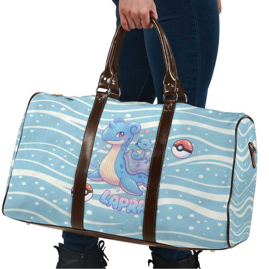 Lapras Travel Bag Pastel Ocean Waves Kawaii Art