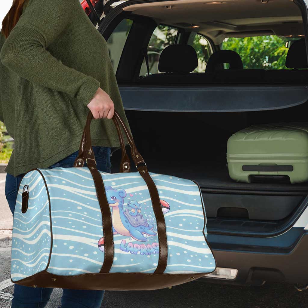 Lapras Travel Bag Pastel Ocean Waves Kawaii Art