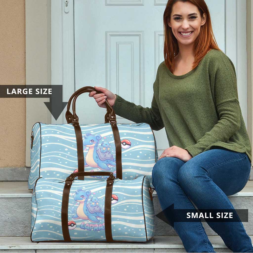 Lapras Travel Bag Pastel Ocean Waves Kawaii Art