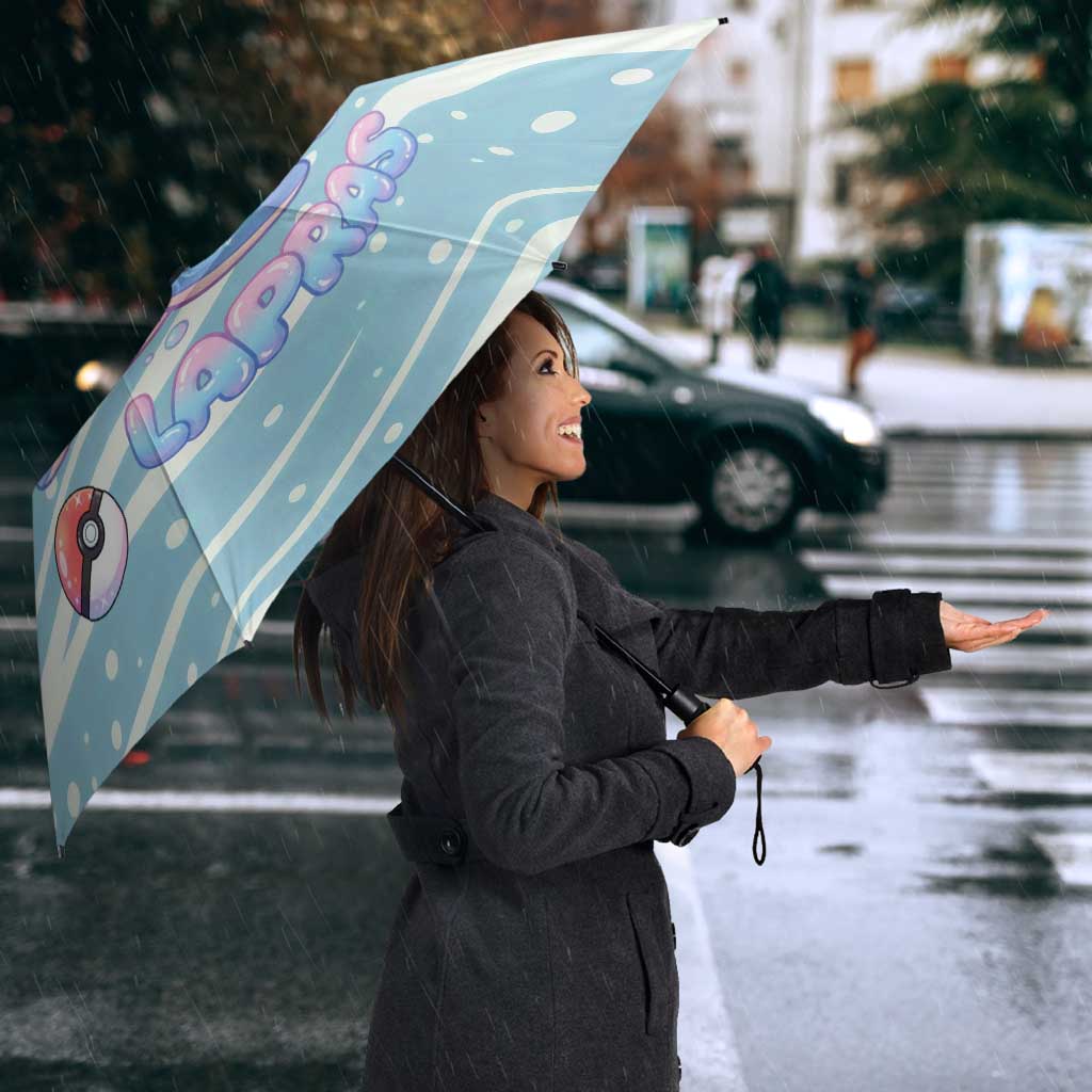 Lapras Umbrella Pastel Ocean Waves Kawaii Art