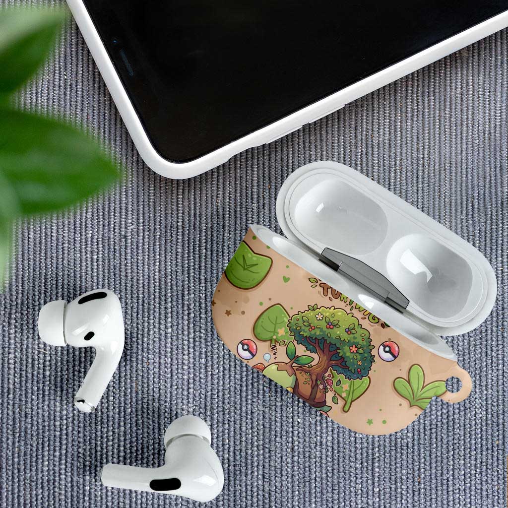 Turtwig AirPods Case Whimsical Forest Sprout Art