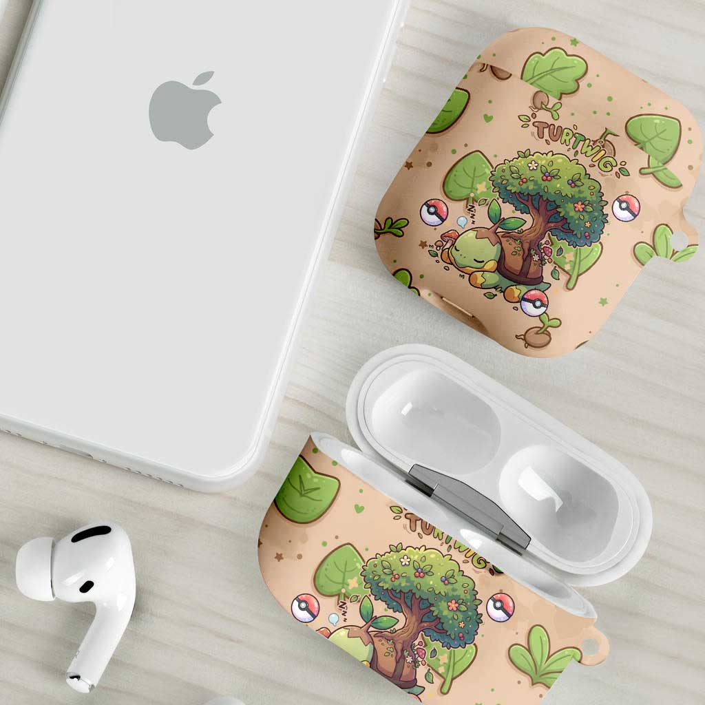 Turtwig AirPods Case Whimsical Forest Sprout Art